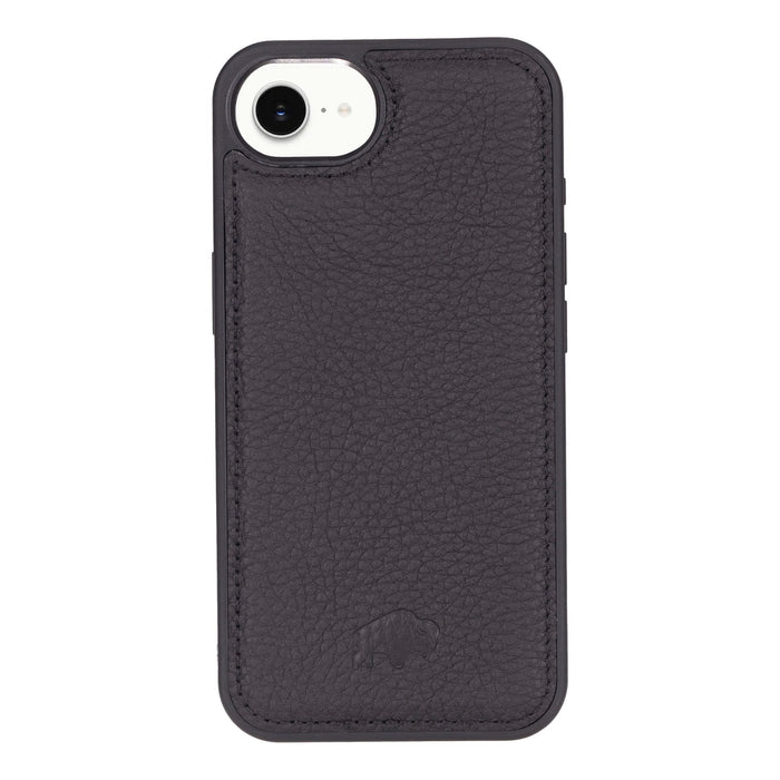Carter Detachable Leather iPhone 17e Wallet Case, Pebble Black - BlackBrook Case