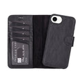 Carter Detachable Leather iPhone 17e Wallet Case, Dark Brown - BlackBrook Case