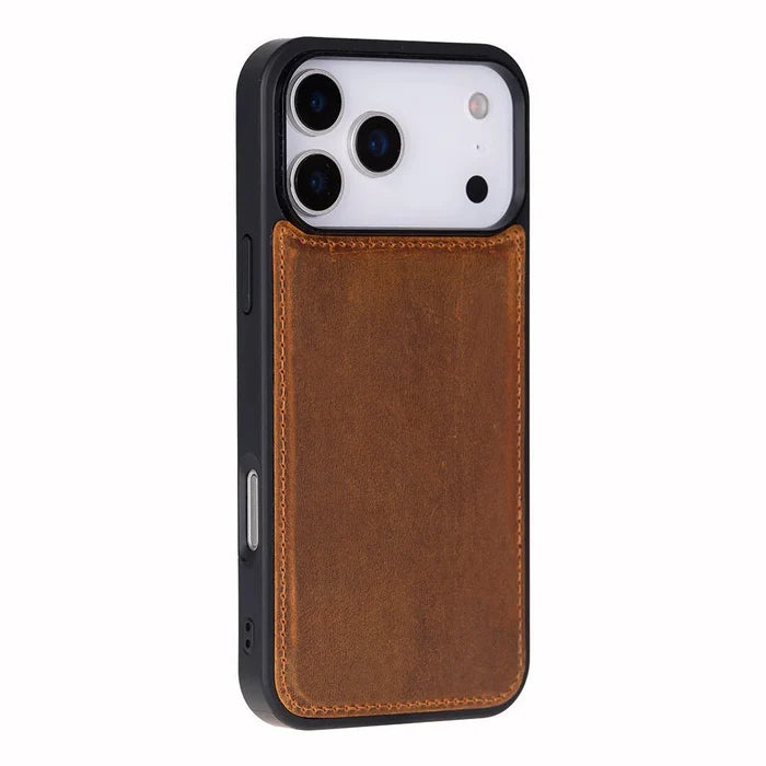Carter Detachable Leather iPhone 18 Pro Max Wallet Case, Moccasin - BlackBrook Case