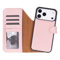 Carter Detachable Leather Wallet Case – iPhone 18 Pro Max, Pink - UnBranded