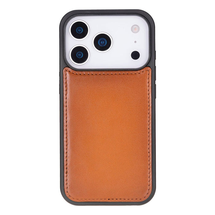 Carter Detachable Leather iPhone 18 Pro Max Wallet Case, Rustic Tan - BlackBrook Case