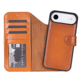 Carter Detachable Leather iPhone Air Wallet Case, Rustic Tan - BlackBrook Case