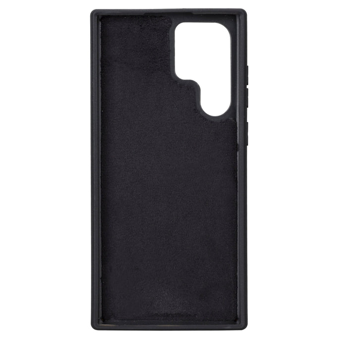 Carter Leather Samsung S23 Ultra Detachable Wallet Case, Rustic Black - BlackBrook Case