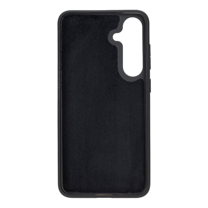 Carter Leather Samsung S25 Plus Detachable Wallet Case, Rustic Black - BlackBrook Case
