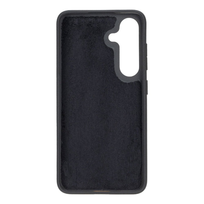 Carter Leather Samsung S25 Detachable Wallet Case, Rustic Black - BlackBrook Case