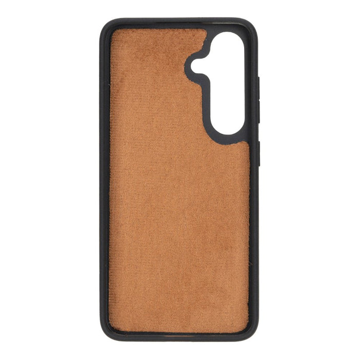 Carter Leather Samsung S25 Detachable Wallet Case, Rustic Tan - BlackBrook Case