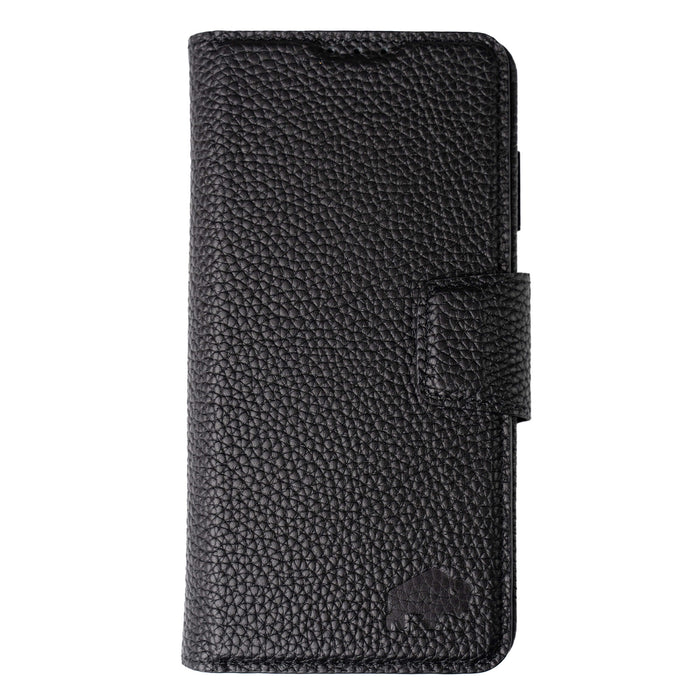 Carter Leather Samsung S26 Plus Detachable Wallet Case, Pebble Black - BlackBrook Case