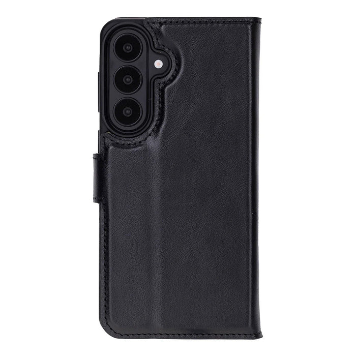 Carter Leather Samsung S26 Detachable Wallet Case, Rustic Black - BlackBrook Case