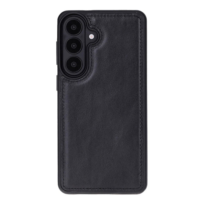 Carter Leather Samsung S26 Detachable Wallet Case, Rustic Black - BlackBrook Case