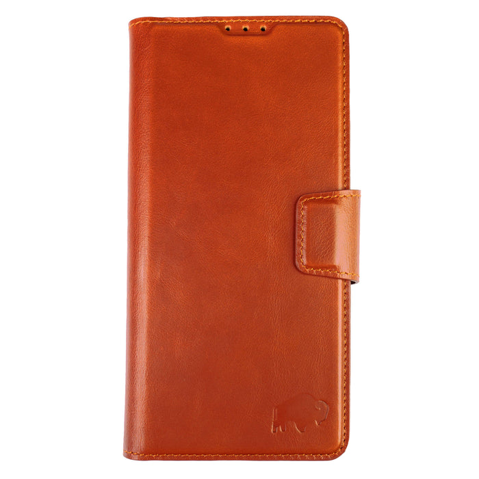 Carter Leather Samsung S26 Ultra Detachable Wallet Case, Burnished Tan - BlackBrook Case