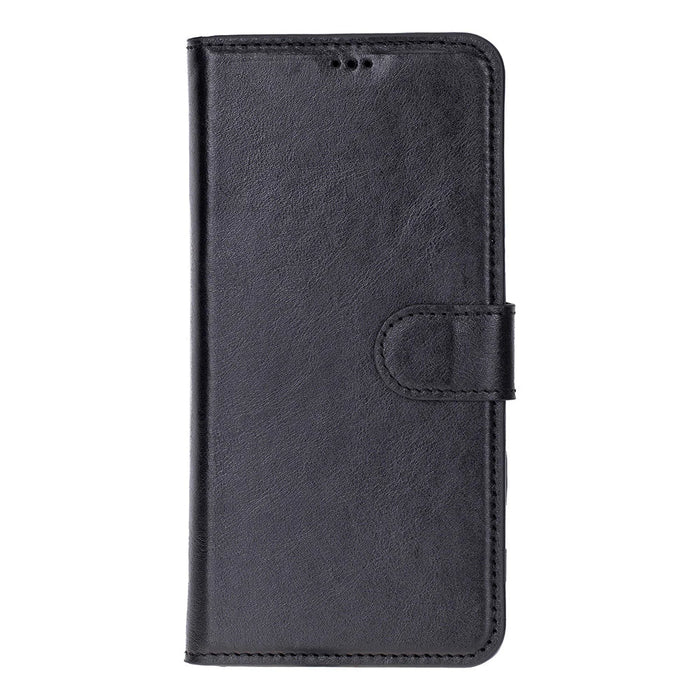 Carter Leather Samsung S26 Ultra Detachable Wallet Case, Rustic Black - BlackBrook Case