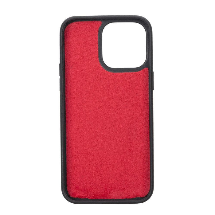Carter Detachable Leather iPhone 14 Pro Max Wallet Case, Red - BlackBrook Case