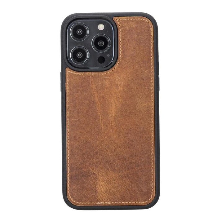 Carter Detachable Leather Wallet Case ‚Äì iPhone 14, Moccasin - BlackBrook Case