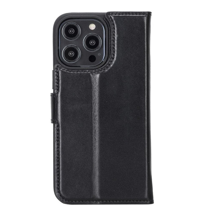 Carter Detachable Leather Wallet Case ‚Äì iPhone 14, Saddle Brown - BlackBrook Case