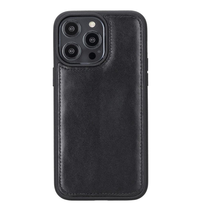 Carter Detachable Leather Wallet Case ‚Äì iPhone 14, Saddle Brown - BlackBrook Case