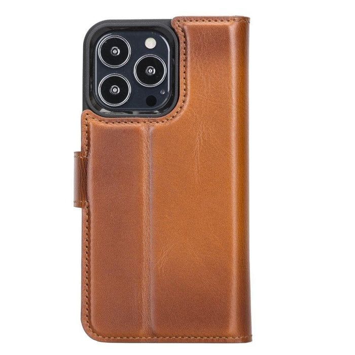 Carter Detachable Leather Wallet Case – iPhone 13 Mini, Tiguan Gray - BlackBrook Case