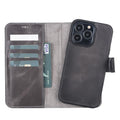 Carter Detachable Leather Wallet Case – iPhone 13 Pro, Vesselle Gray - BlackBrook Case