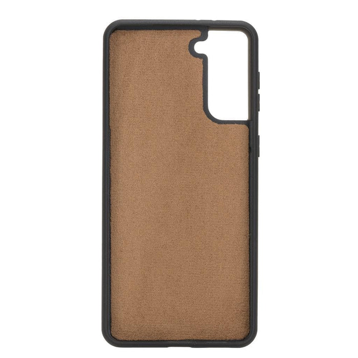 Carter Leather Samsung S21 Plus Detachable Wallet Case, Saddle Brown - BlackBrook Case