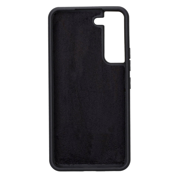 Carter Leather Samsung S22 Detachable Wallet Case, Rustic Black - BlackBrook Case