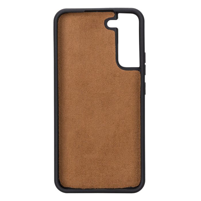 Carter Leather Samsung S22 Detachable Wallet Case, Rustic Tan - BlackBrook Case