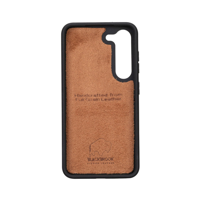 Carter Leather Samsung S24 Detachable Wallet Case, Burnished Tan - BlackBrook Case