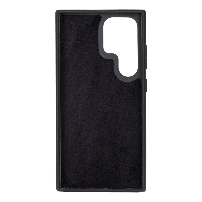 Carter Leather Samsung S24 Ultra Detachable Wallet Case, Rustic Black - BlackBrook Case