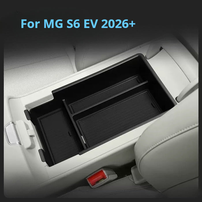 Center Console Organizer Tray and Lower Storage Box for MG S6