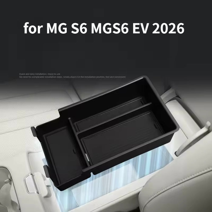 Center Console Organizer Tray and Lower Storage Box for MG S6