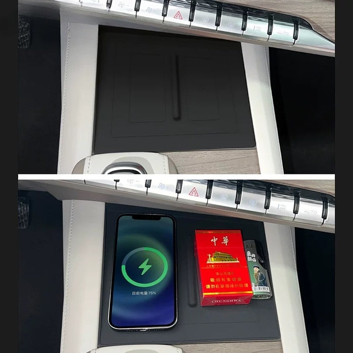 Center Wireless Charger Silicone Pad for MG QS