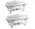 Chafing Dish Buffet Set 9L,Easy Assembly, 2 Pack Food-Grade Stainless Steel-137