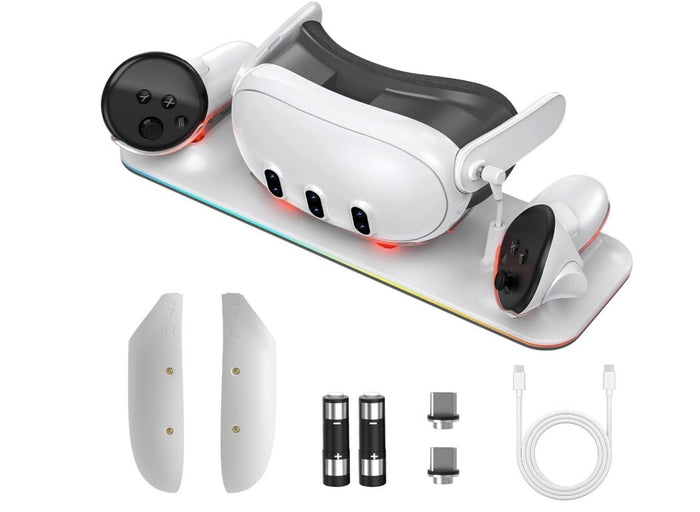 Charging Station Compatible with Meta Quest 3 Oculus Headset and Meta Quest3 VR