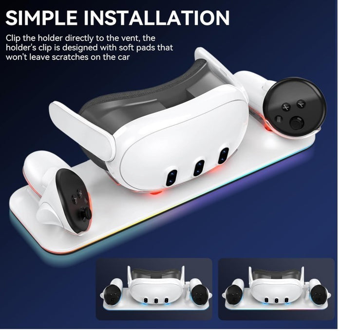 Charging Station Compatible with Meta Quest 3 Oculus Headset and Meta Quest3 VR
