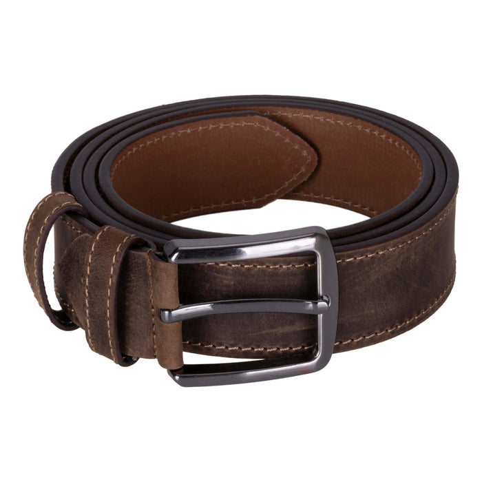 Classic Leather Belt, Coffee - BlackBrook Case