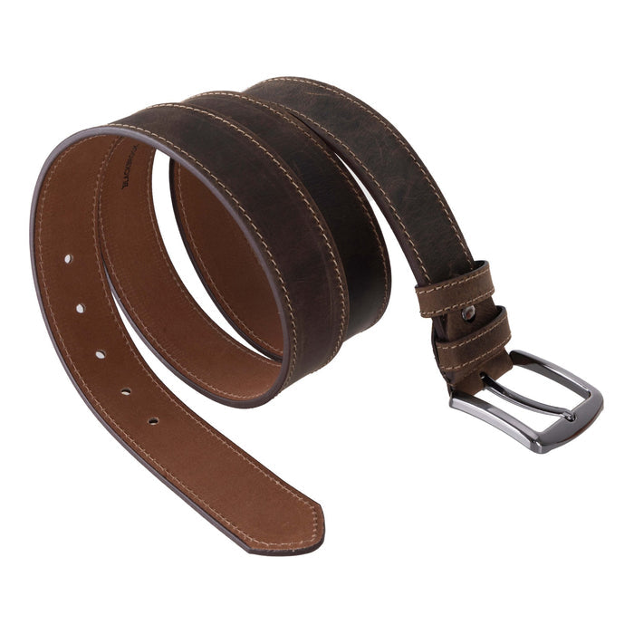 Classic Leather Belt, Coffee - BlackBrook Case