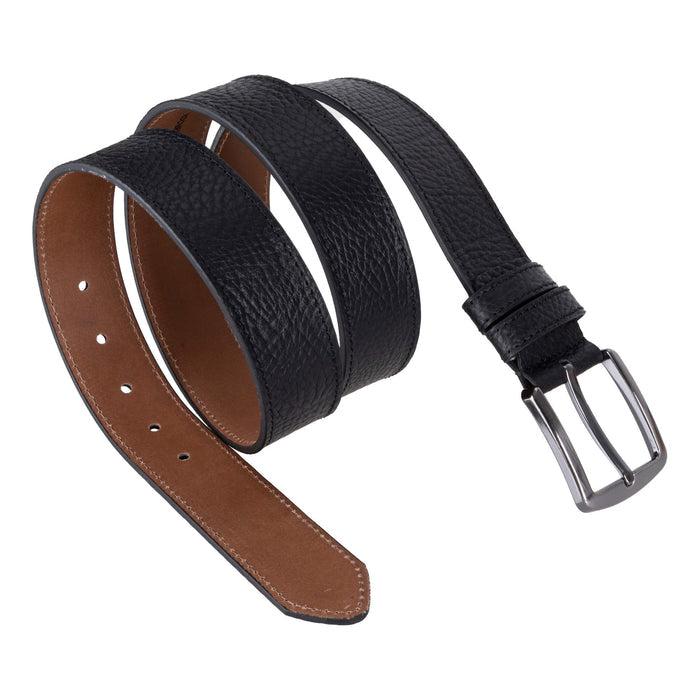 Classic Leather Belt, Pebble Black - BlackBrook Case