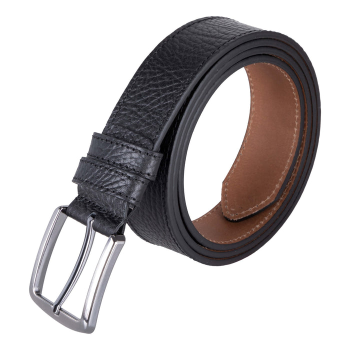 Classic Leather Belt, Pebble Black - BlackBrook Case