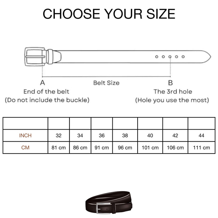 Classic Leather Belt, Tan - BlackBrook Case