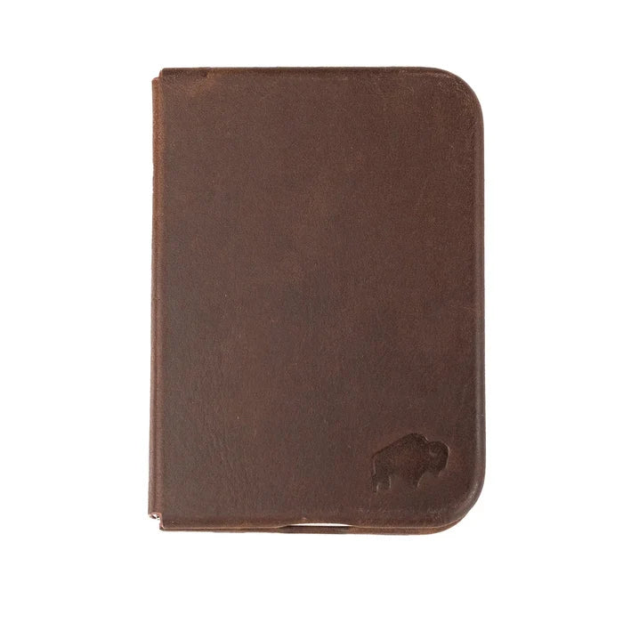 Classic Leather Folio Wallet Case for iPhone Duo, Distressed Coffee - BlackBrook Case