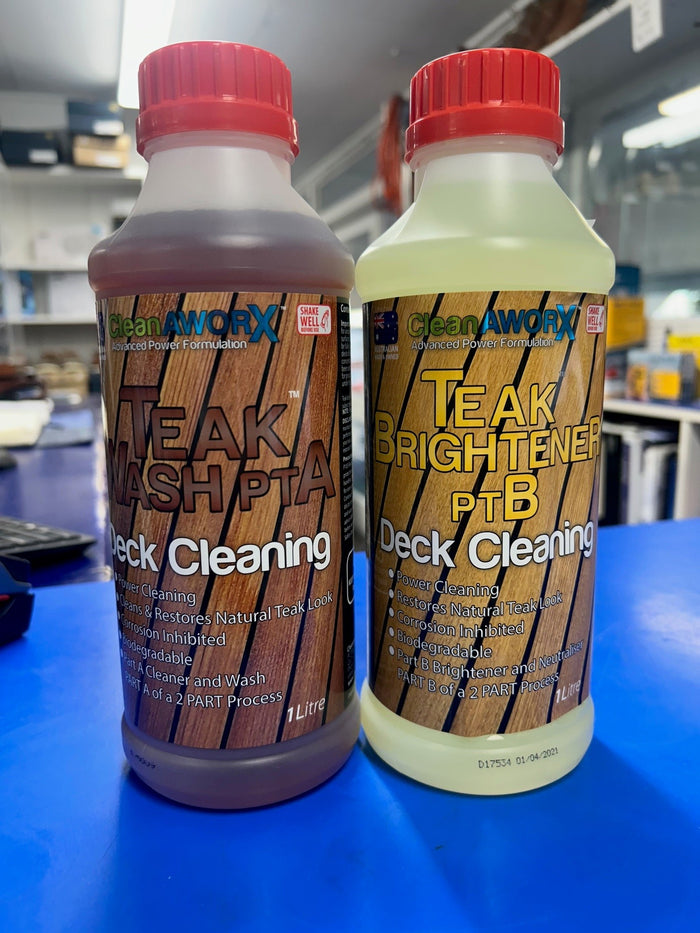 CLEANAWORK  - TEAK CLEANER PART A and B 2Litre Kit