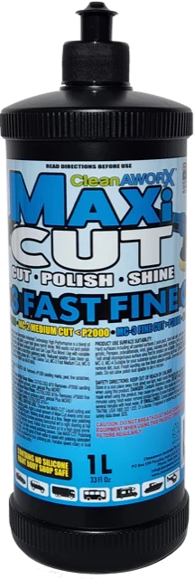 CLEANAWORX MAXI CUT 3 Fine Cut and Polish Zero Swirls High Gloss Shine 1L - Bosuns Boat