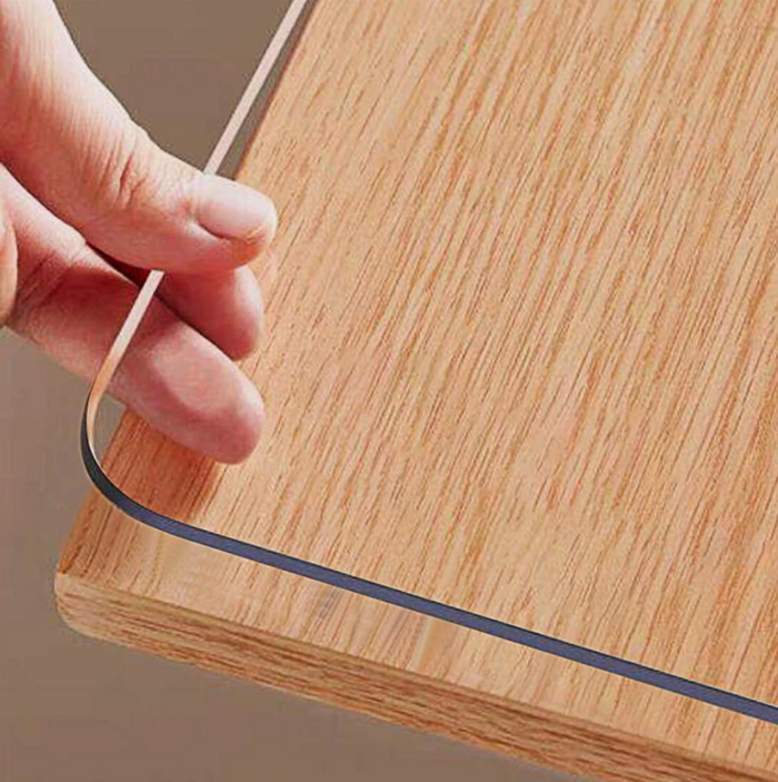 Clear Table Protector 100x150cm PVC 1.5mm Waterproof Table Cover-162