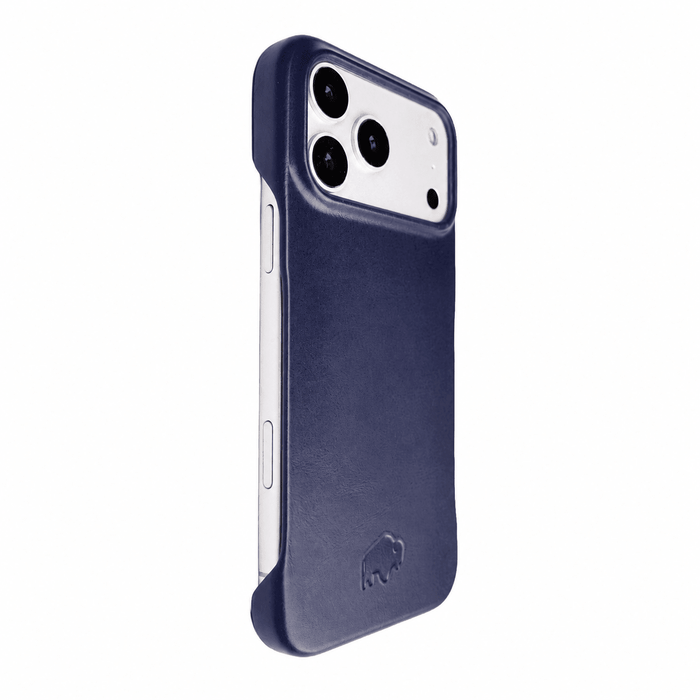 Dax Leather iPhone 18 Pro MagSafe Case, Deep Blue - BlackBrook Case
