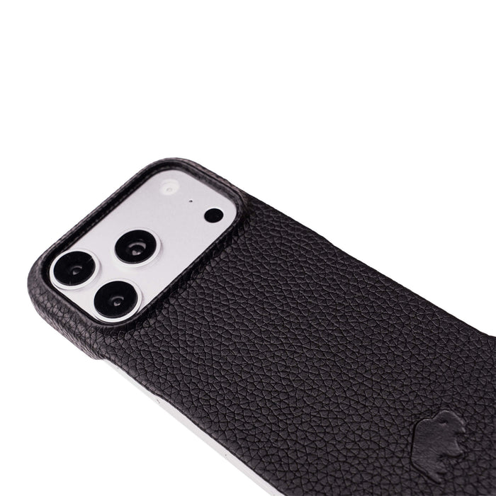 Dax Leather iPhone 18 Pro Max MagSafe Case, Pebble Black - BlackBrook Case