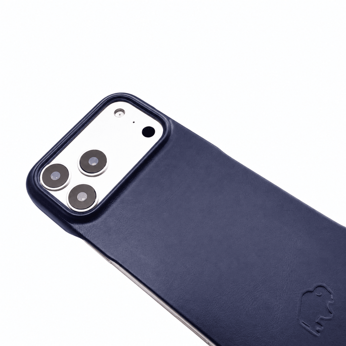Dax Leather iPhone 18 Pro MagSafe Case, Deep Blue - BlackBrook Case