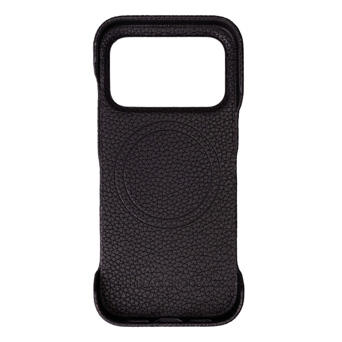 Dax Leather iPhone 18 Pro Max MagSafe Case, Pebble Black - BlackBrook Case