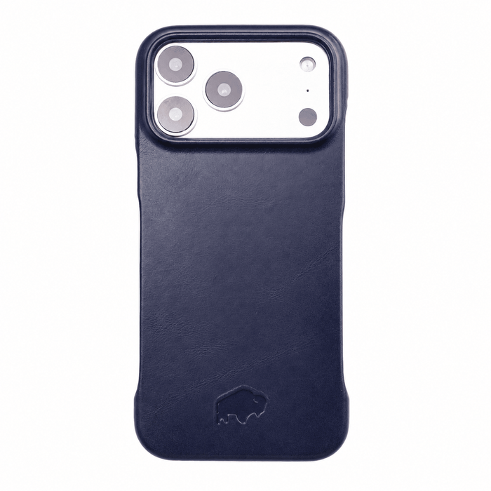 Dax Leather iPhone 18 Pro MagSafe Case, Deep Blue - BlackBrook Case