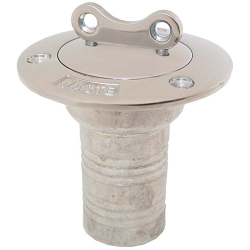 Deck Fill - Stainless - Water- 38mm Hose - bosunsboat