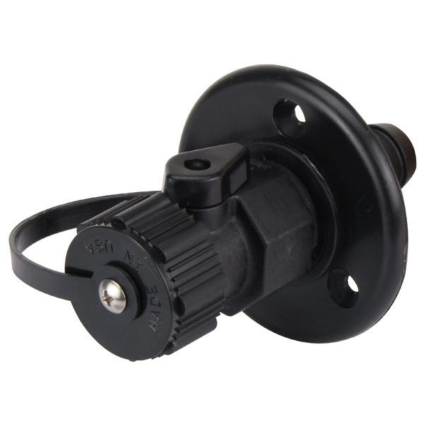 Deck Wash Outlet with Shut Off Tap - Plastic - 3/4" NPT(M)