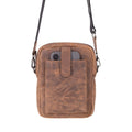 Dillon Full‑Grain Leather Crossbody Bag – Distressed Coffee - BlackBrook Case