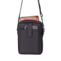 Dillon Full‑Grain Leather Crossbody Bag – Pebble Black - BlackBrook Case